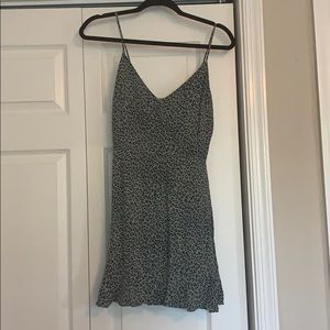 NWOT Green cheetah dress